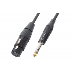 PD Connex Cable XLR Hembra a Jack 6.3 Stereo 1.5m