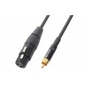 PD Connex Cable XLR Hembra a RCA Macho 3m